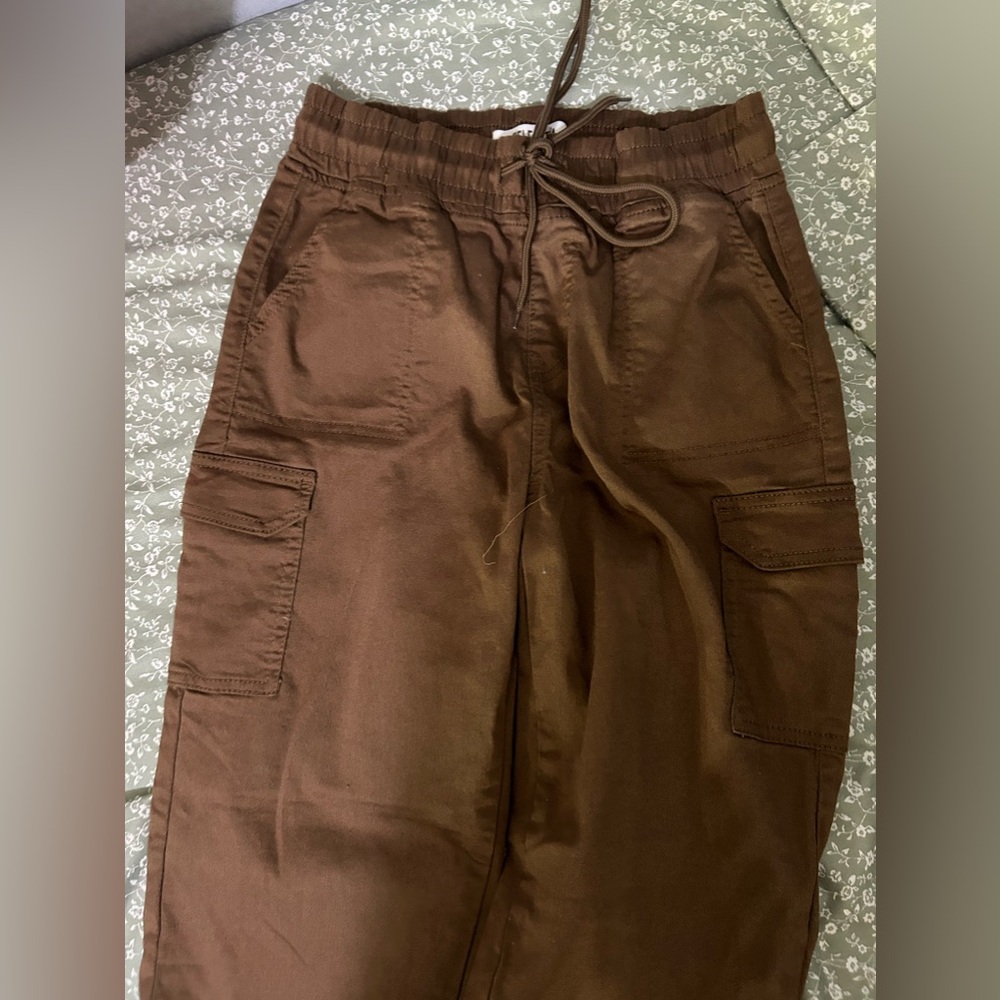 Brown joggers size 3
